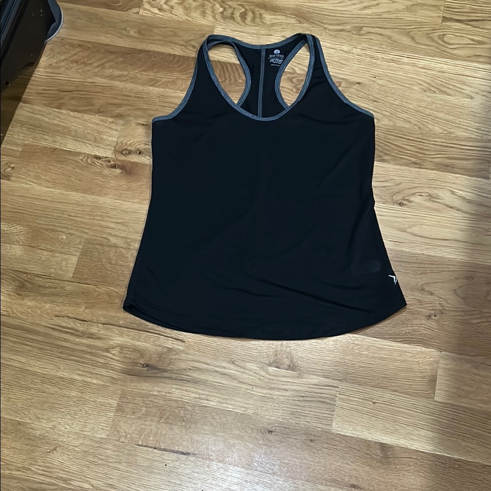 Old Navy Active Black and Gray Workout Tank size s